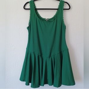 Emerald Green Sleeveless Mini Dress
